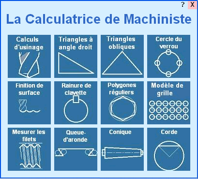 Calculator for machinists