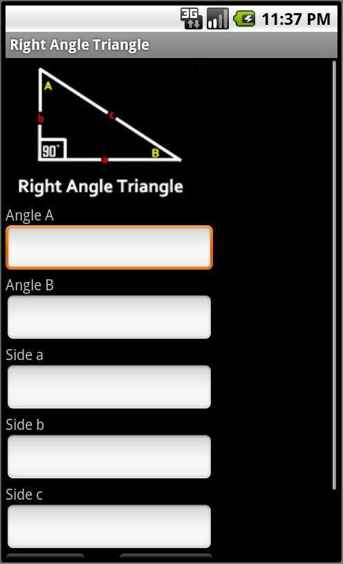 Right angle trigonometry for Android