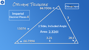 Oblique trigonometry on Machinist's Calculator